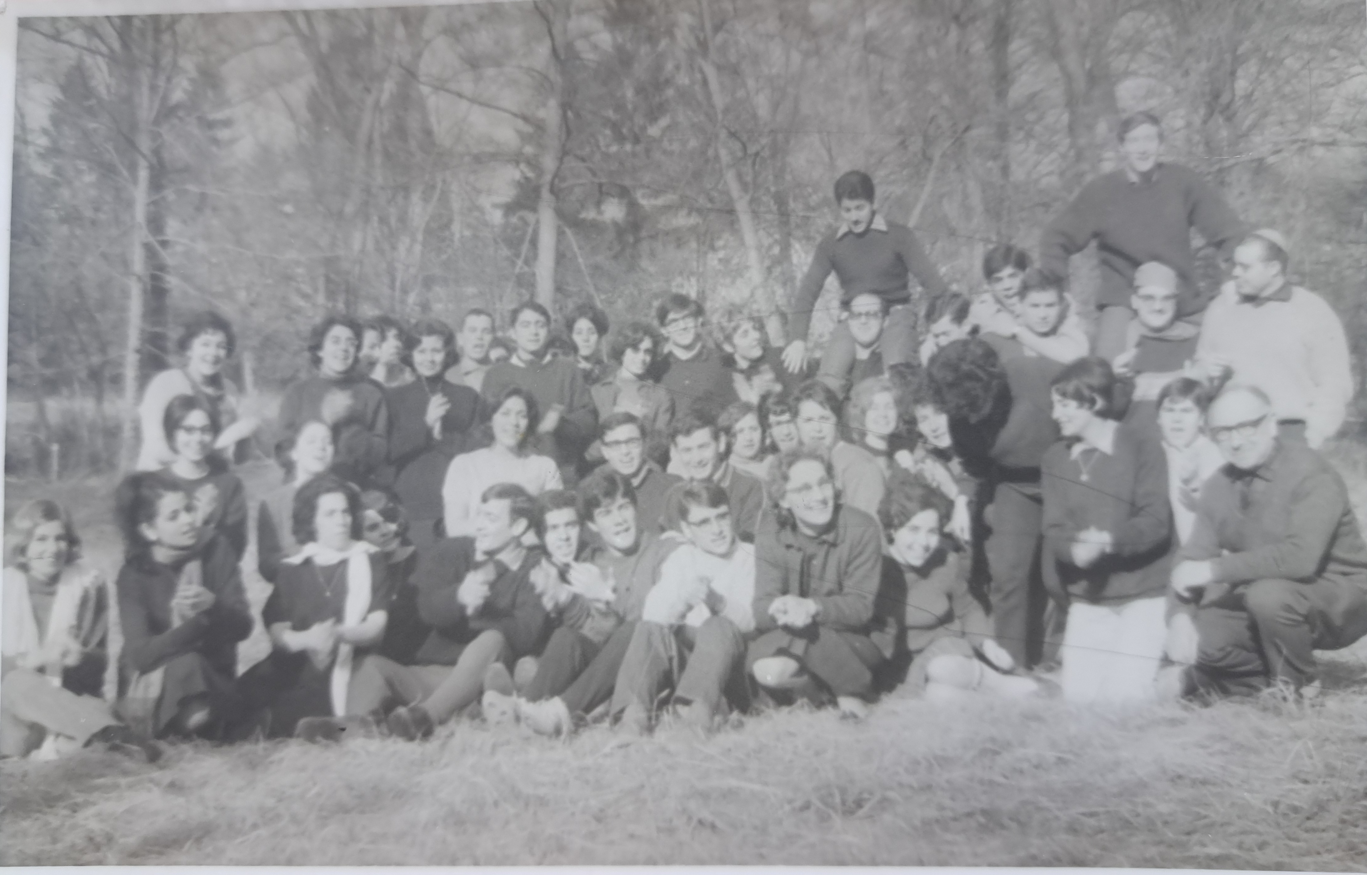 Brunoy 1965 Stage formation Bélier, Mr et Mme Duval,Y.Rouas Maurice Amoyal C Laloum Sylvie Rebbot Raphy Levy Eliette Haziza